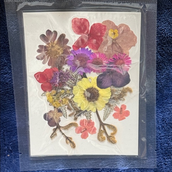 Other - Pressed Wildflower Art Print - Colorful Floral Bouquet